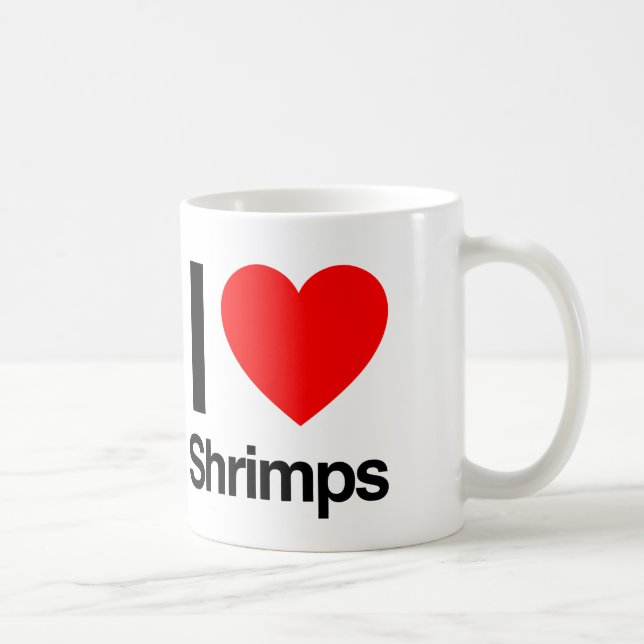 i love shrimps coffee mug (Right)