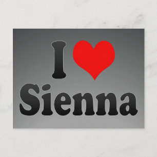 I love Sienna Postcard