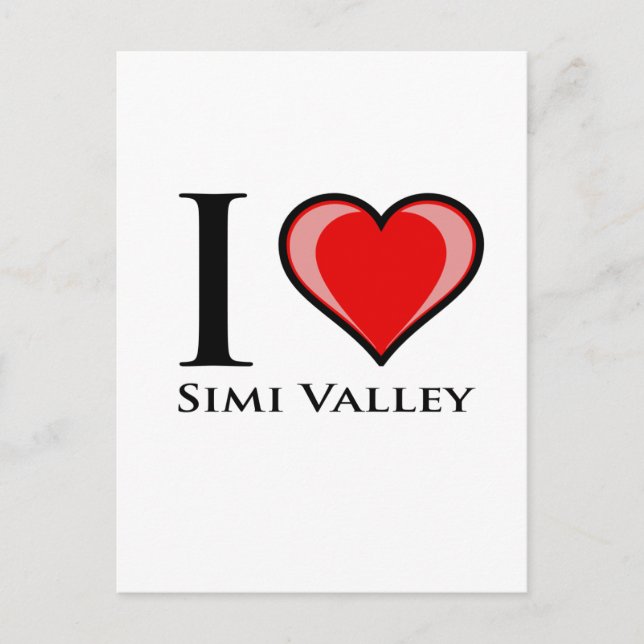 I Love Simi Valley Postcard (Front)