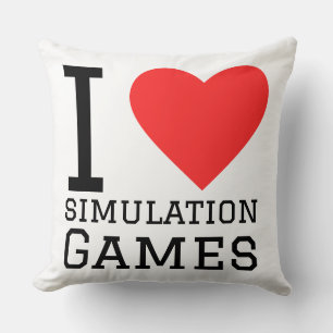 I love simulation games cushion