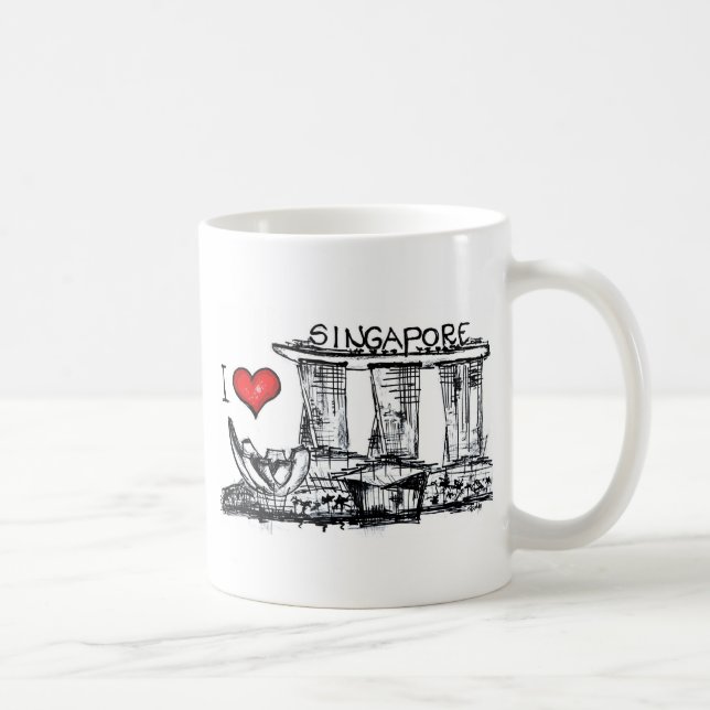 I love Singapore Coffee Mug (Right)