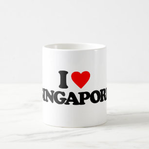 I LOVE SINGAPORE COFFEE MUG
