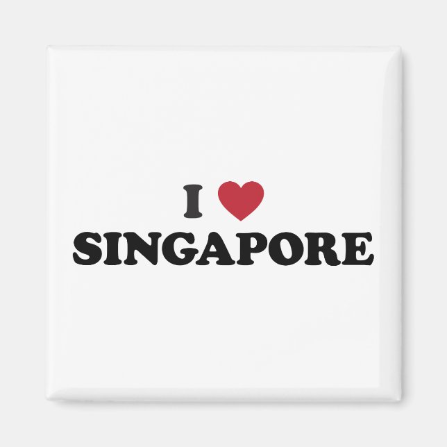 I Love Singapore Magnet (Front)