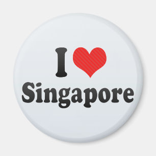 I Love Singapore Magnet