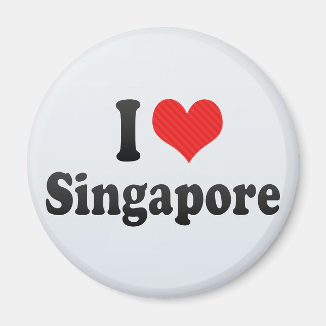 I Love Singapore Magnet (Front)
