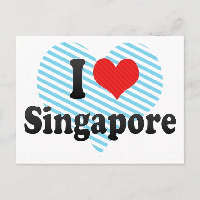I Love Singapore Postcard (Front)