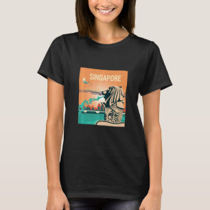 I Love Singapore Souvenirs Tshirt Cute Singapore M