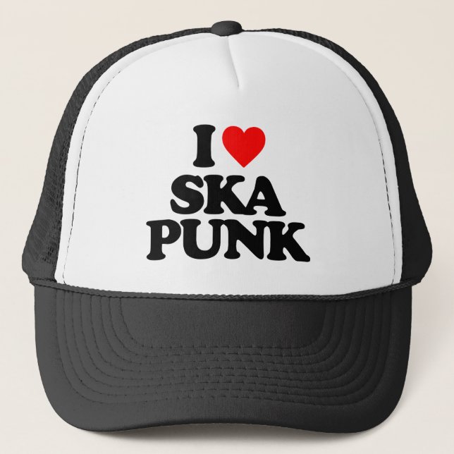 I LOVE SKA PUNK TRUCKER HAT (Front)
