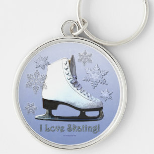 I Love Skating Key Ring