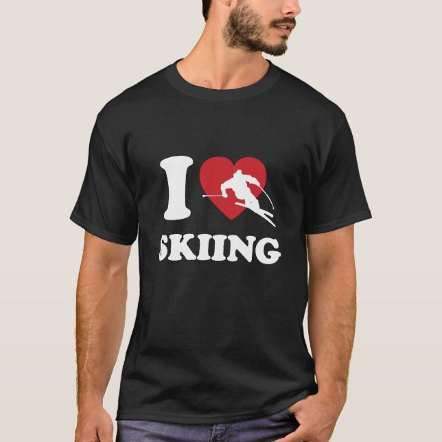 I love Skiing T-Shirt (Front)