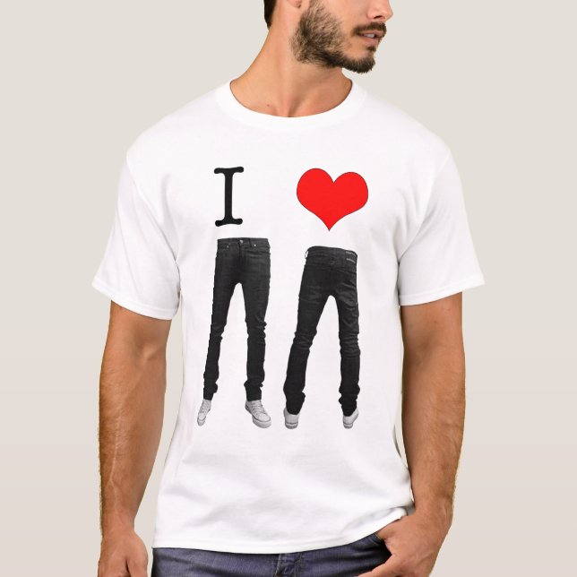 I Love Skinny Jeans T-Shirt (Front)