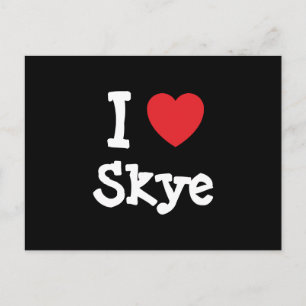 I love Skye heart T-Shirt Postcard