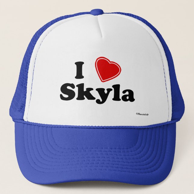 I Love Skyla Trucker Hat (Front)