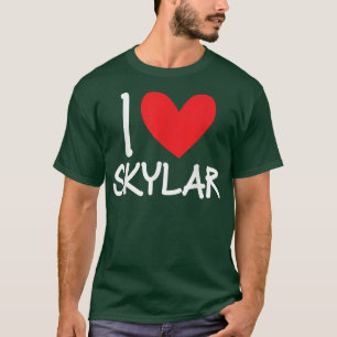 I Love Skylar Name Personalised Men Guy BFF Friend T-Shirt