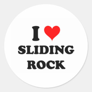 I Love Sliding Rock Samoa Classic Round Sticker