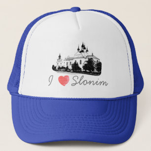 I Love Slonim Belarus Architecture Church Trucker Hat