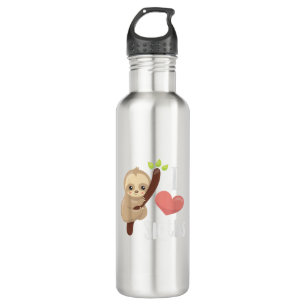 I LOVE Sloths! Cute Sloth T-Shirt 710 Ml Water Bottle