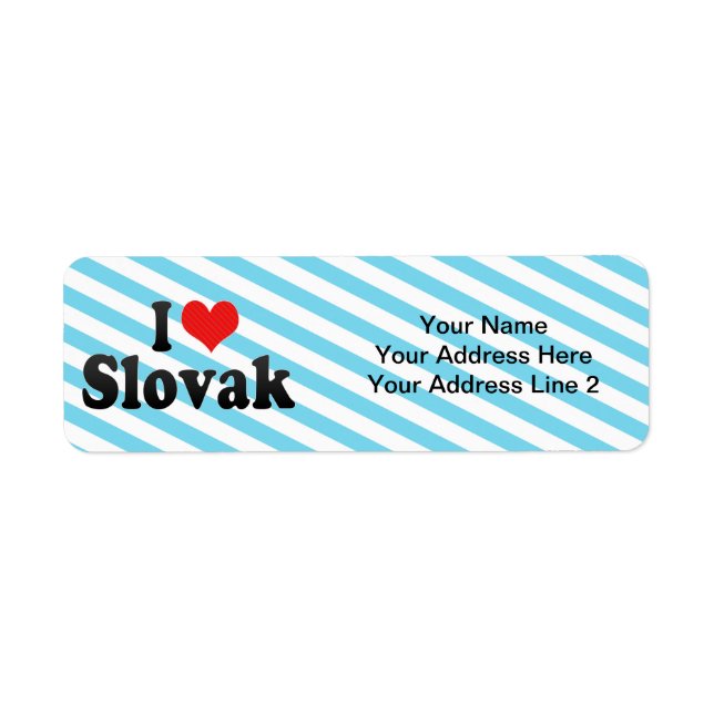 I Love Slovak (Front)