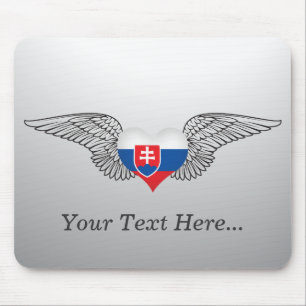 I Love Slovakia -wings Mouse Pad