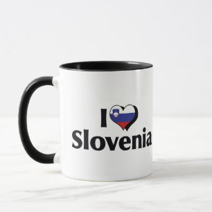 I Love Slovenia Flag Mug