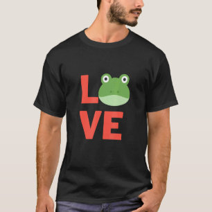 I Love Smiling Frog Amphibian Pet Owners And Anima T-Shirt