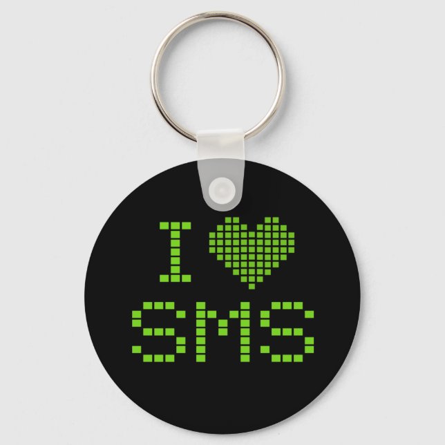 I LOVE SMS - keychain (Front)