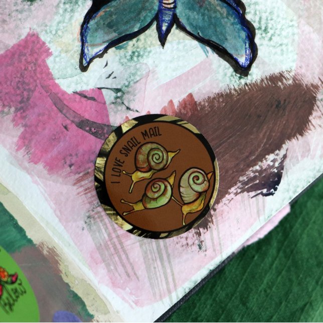 I Love Snail Mail Classic Round Sticker (Creator Uploaded)