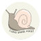 I Love Snail Mail Cute Round Sticker