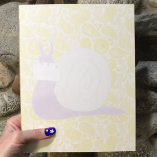 I Love Snail Mail (Yellow) - 11" x 8.5" Notepad