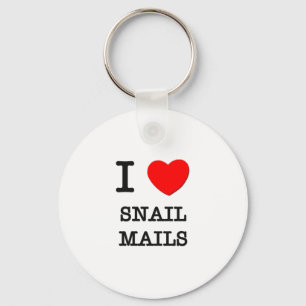 I Love Snail Mails Key Ring