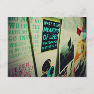 I Love Snailmail - The Meaning Of Life Postcard