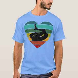 I Love Snakes Retro Heart T-Shirt