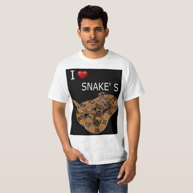 i love snakes T-Shirt (Front Full)
