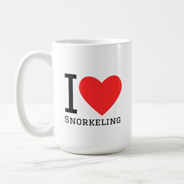I love snorkelling coffee mug (Left)