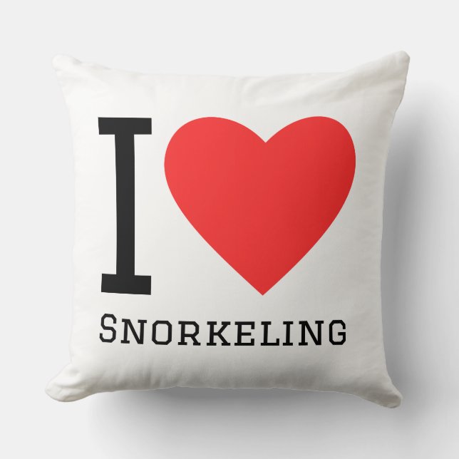 I love snorkelling cushion (Front)