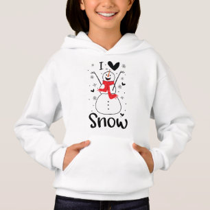I Love Snow Christmas Hoodies & Sweatshirts