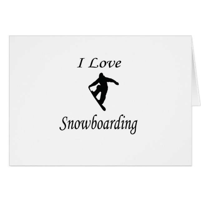 I Love Snowboarding (Front Horizontal)