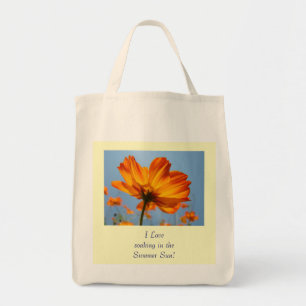I Love soaking in the Summer Sun! beach bag totes