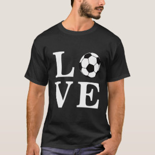 I Love Soccer Ball T-Shirt