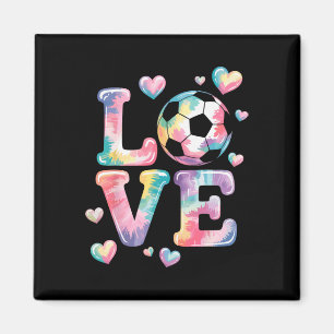 I Love Soccer Goalie Girl Player Fan Game Day Tie  Magnet