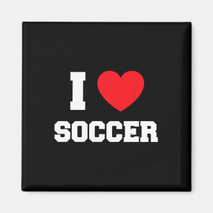 I Love Soccer  Magnet