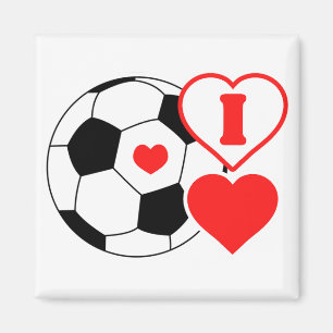 I love soccer magnet