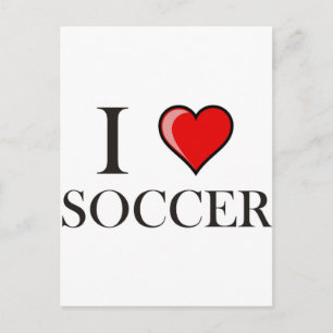 I love Soccer Postcard