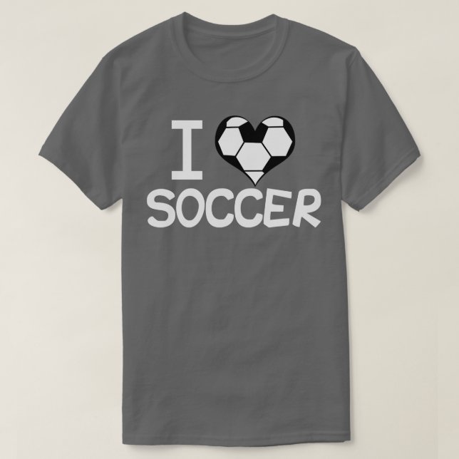 I Love Soccer T-Shirt (Design Front)