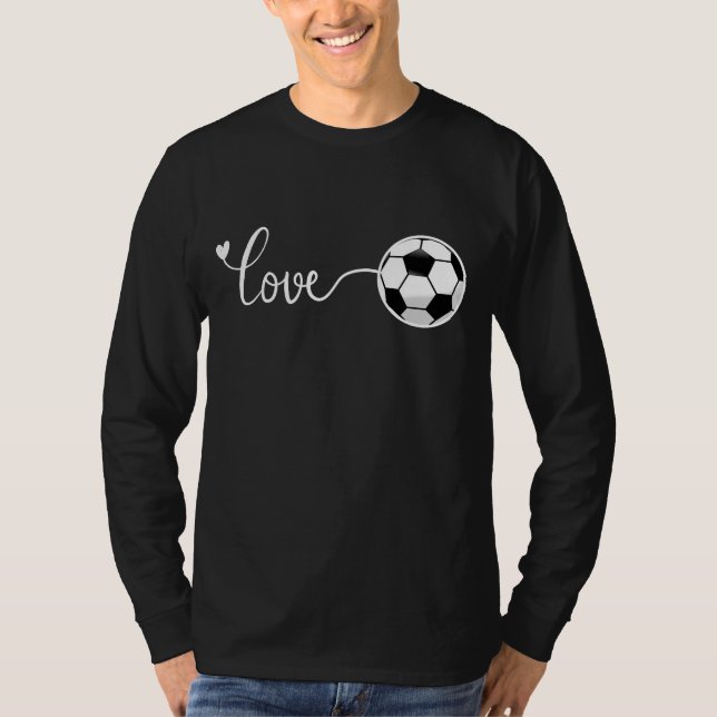 I Love Soccer  T-Shirt (Front)