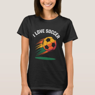 I Love Soccer Vibrant Ll Graphic T-Shirt