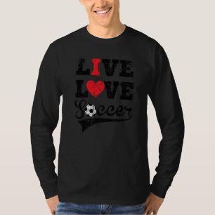 I Love Soccer Vintage T-Shirt