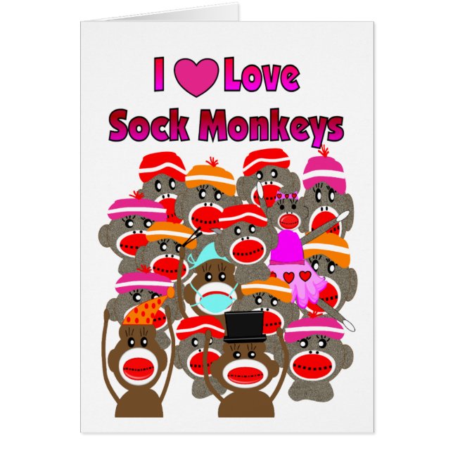 "I LOVE SOCK MONKEYS"   Gifts (Front)