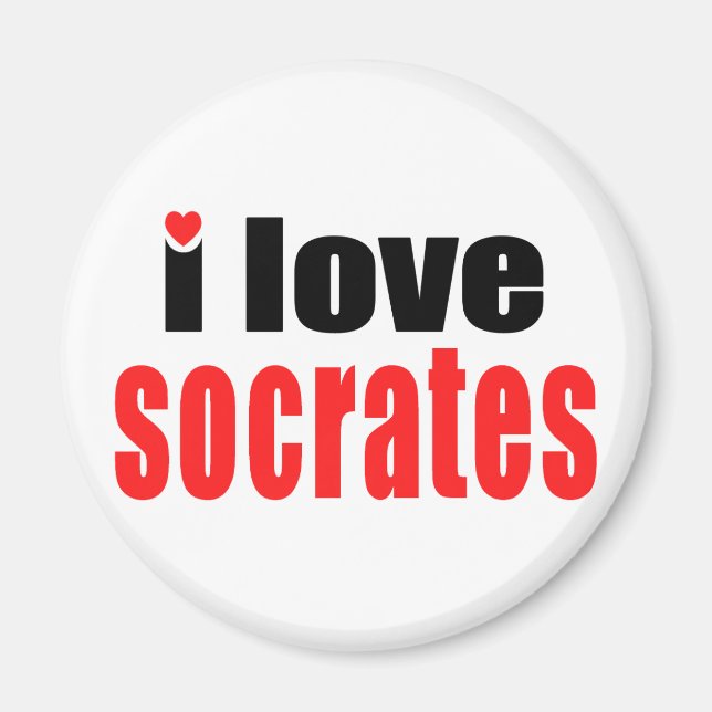 I Love Socrates Magnet (Front)