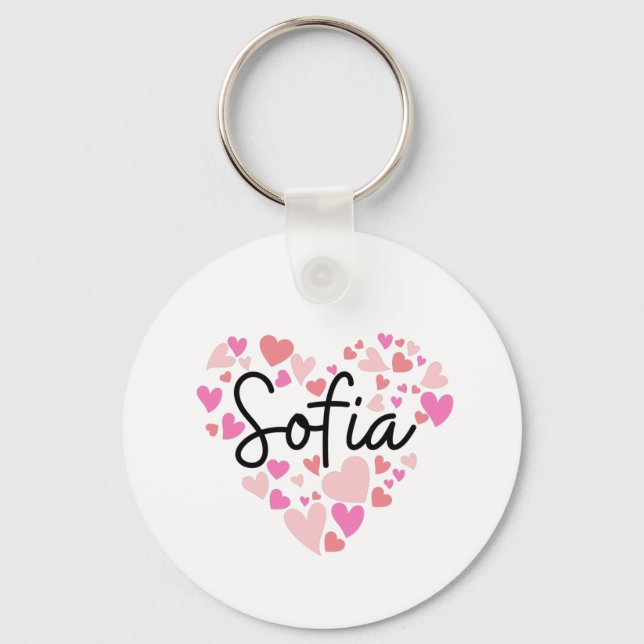 I love Sofia Key Ring (Front)